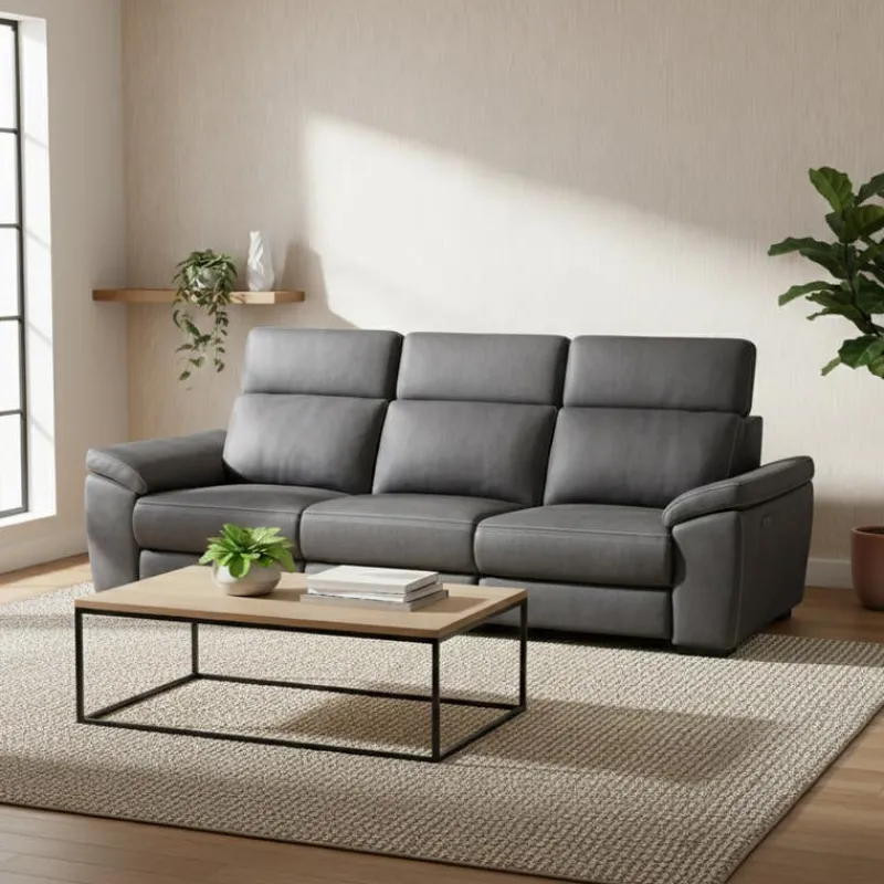 Modular Power Reclining Sofa with Adjustable Headrests - 3 pcs