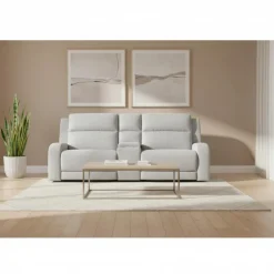 Modular Reclining Loveseat and Console with Storage and Cup Holders - 3 pcs