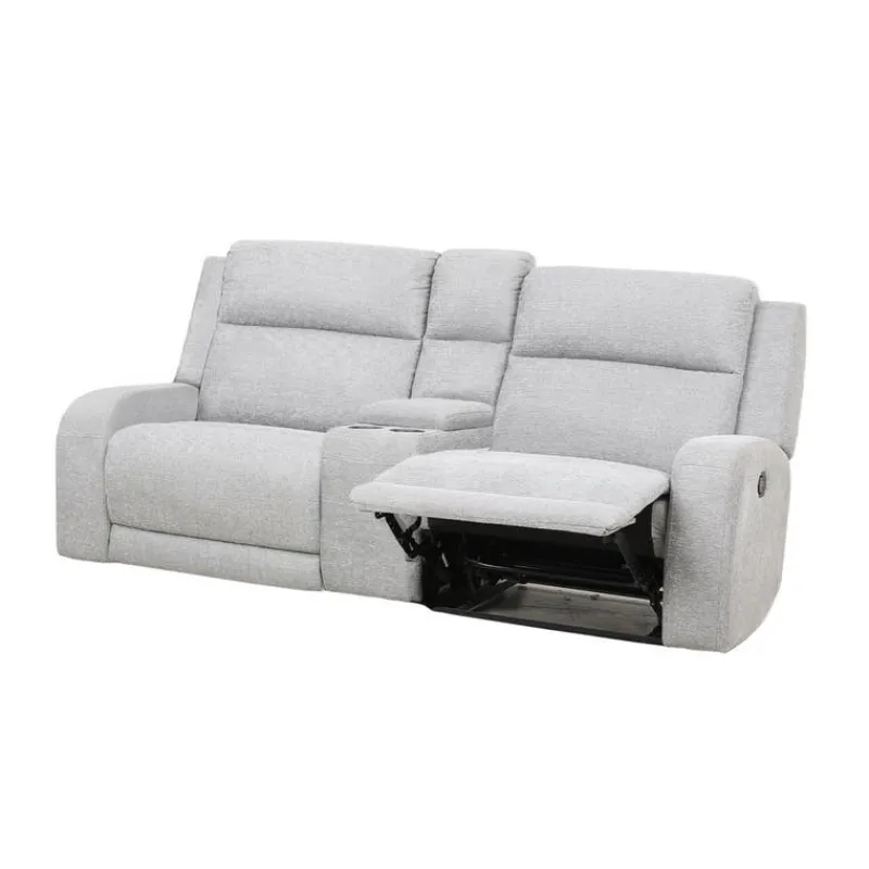 Modular Reclining Loveseat and Console with Storage and Cup Holders - 3 pcs