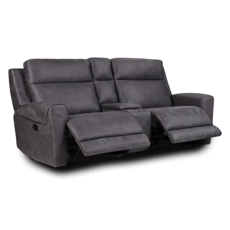 Modular Reclining Loveseat and Console with Storage, Cup Holders, and USB/USB-C Ports - 3 pcs