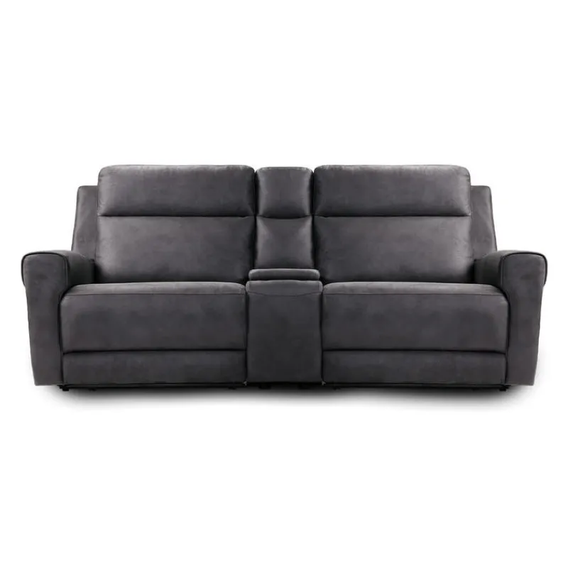 Modular Reclining Loveseat and Console with Storage, Cup Holders, and USB/USB-C Ports - 3 pcs