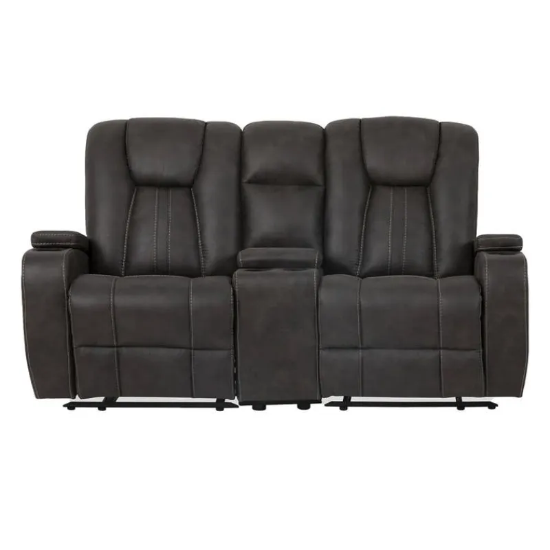 Modular Reclining Loveseat with Console - 3 pcs
