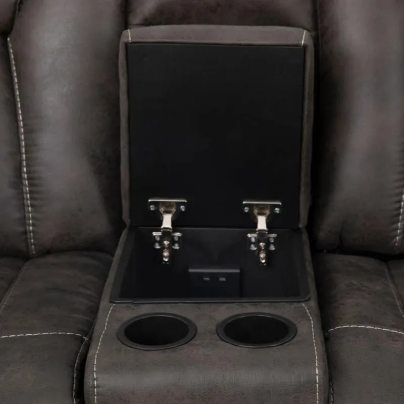 Modular Reclining Loveseat with Console - 3 pcs