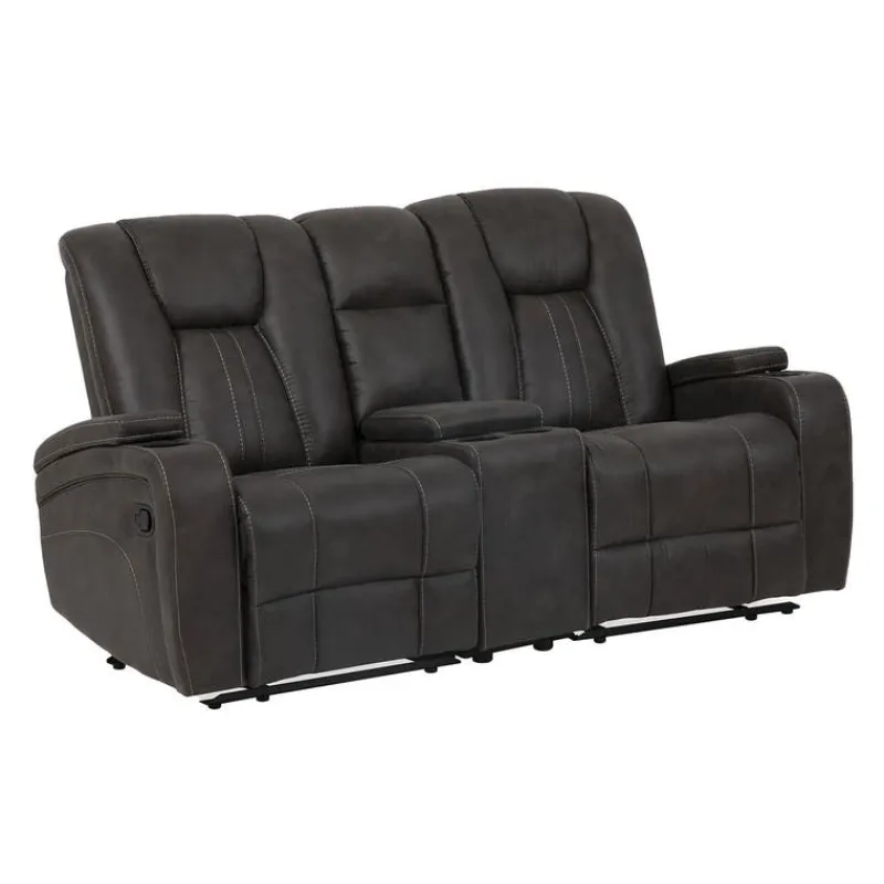 Modular Reclining Loveseat with Console - 3 pcs