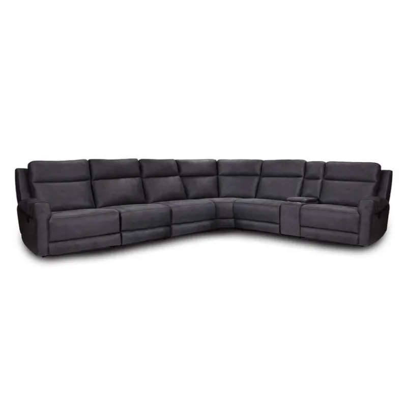 Modular Reclining Sectional with Fold-Down Seat, Console, Cup Holders and USB Ports - 7 pcs