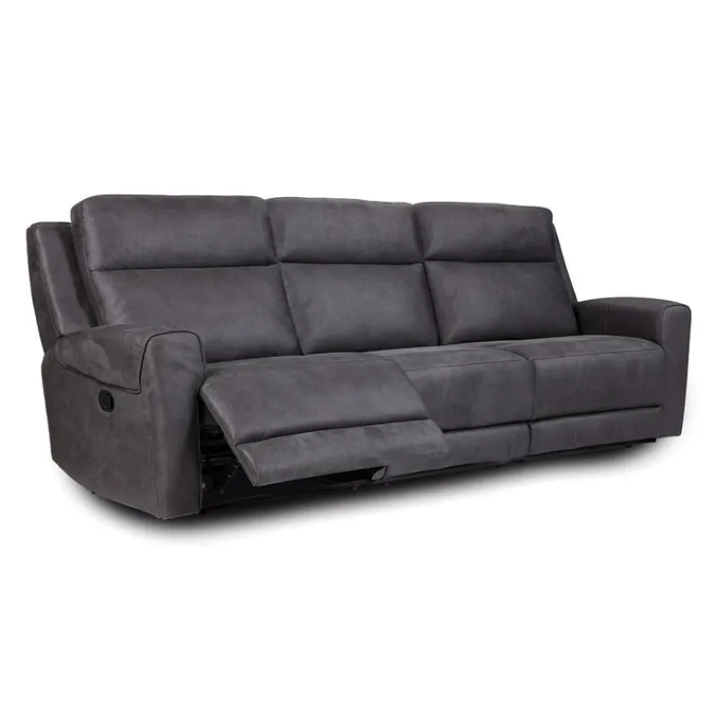 Modular Reclining Sofa with Fold-Down Seat, Cup Holders, USB/USB-C Ports and Wireless Charger - 3 pcs