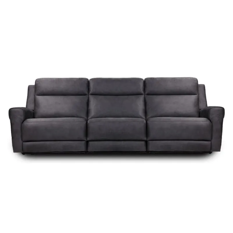 Modular Reclining Sofa with Fold-Down Seat, Cup Holders, USB/USB-C Ports and Wireless Charger - 3 pcs