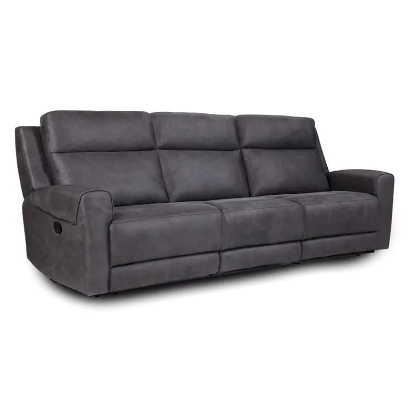 Modular Reclining Sofa with Fold-Down Seat, Cup Holders, USB/USB-C Ports and Wireless Charger - 3 pcs