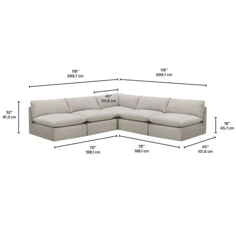 Modular Sectional - 5 pcs