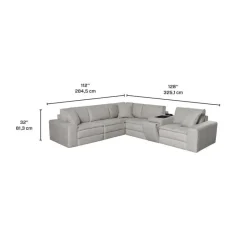 Modular Sectional and Console with Integrated Sound System – 6 pcs