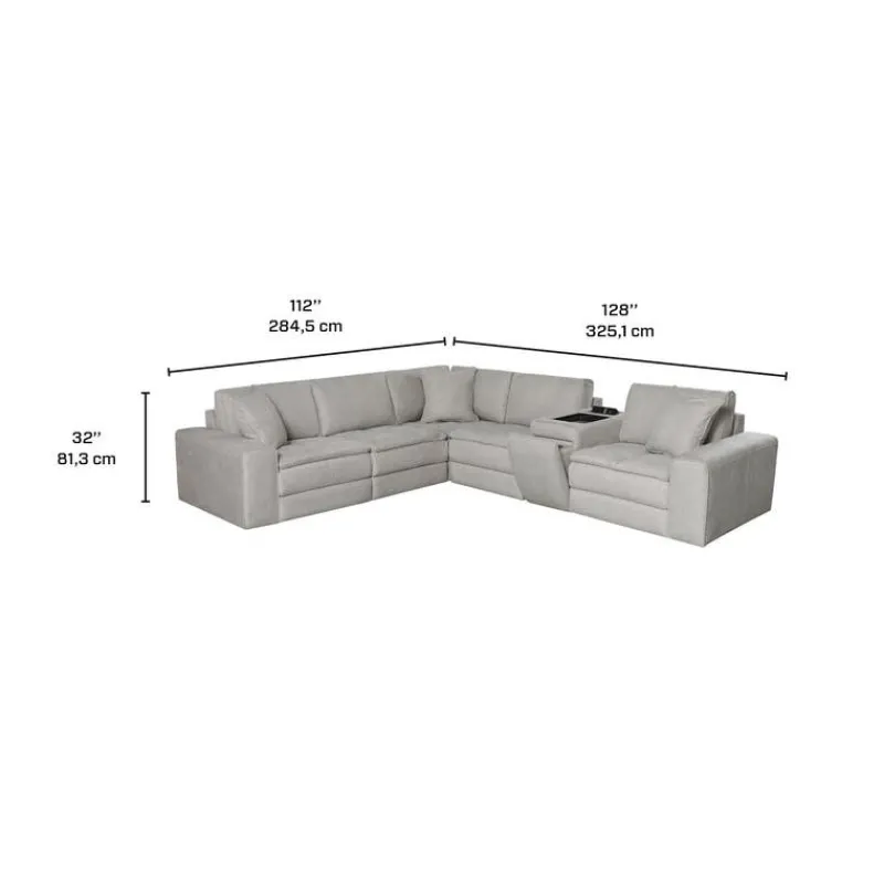 Modular Sectional and Console with Integrated Sound System – 6 pcs