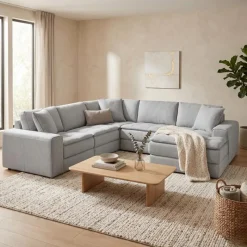 Modular Sectional with a Right-Side Chaise - 5 pcs