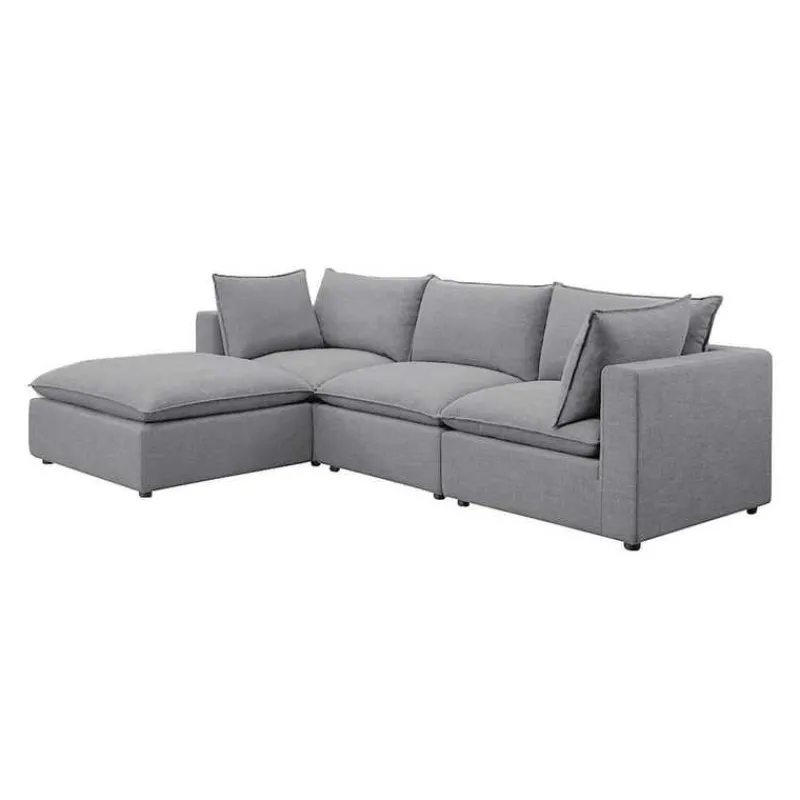 Modular Sectional with Ottoman - 4 pcs