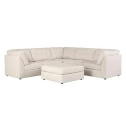 Modular Sectional with Ottoman - 6 pcs