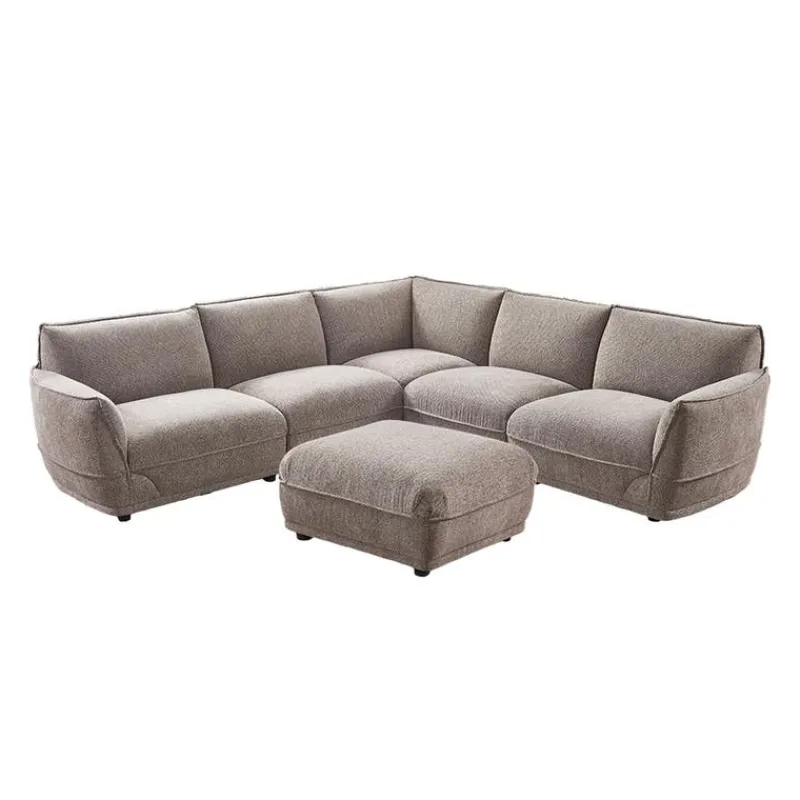 Modular Sectional with Ottoman - 6 pcs
