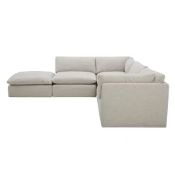 Modular Sectional with Ottoman - 5 pcs