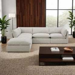 Modular Sectional with Ottoman - 5 pcs