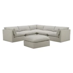 Modular Sectional with Ottoman - 6 pcs