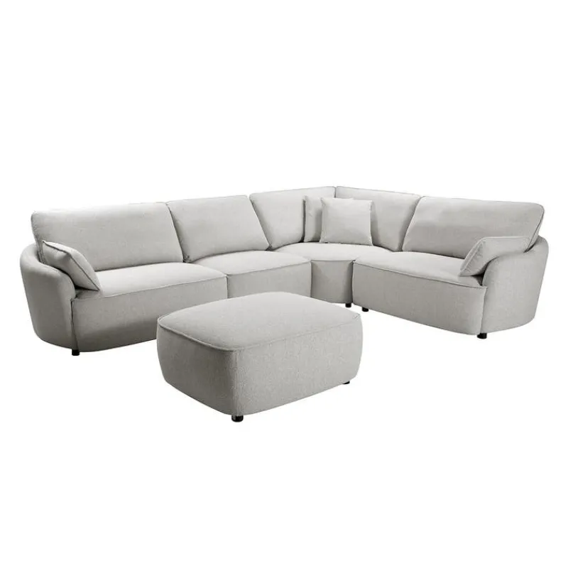 Modular Sectional with Ottoman - 5 pcs
