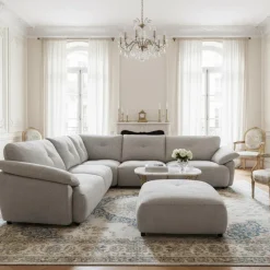Modular Sectional with Ottoman - 5 pcs