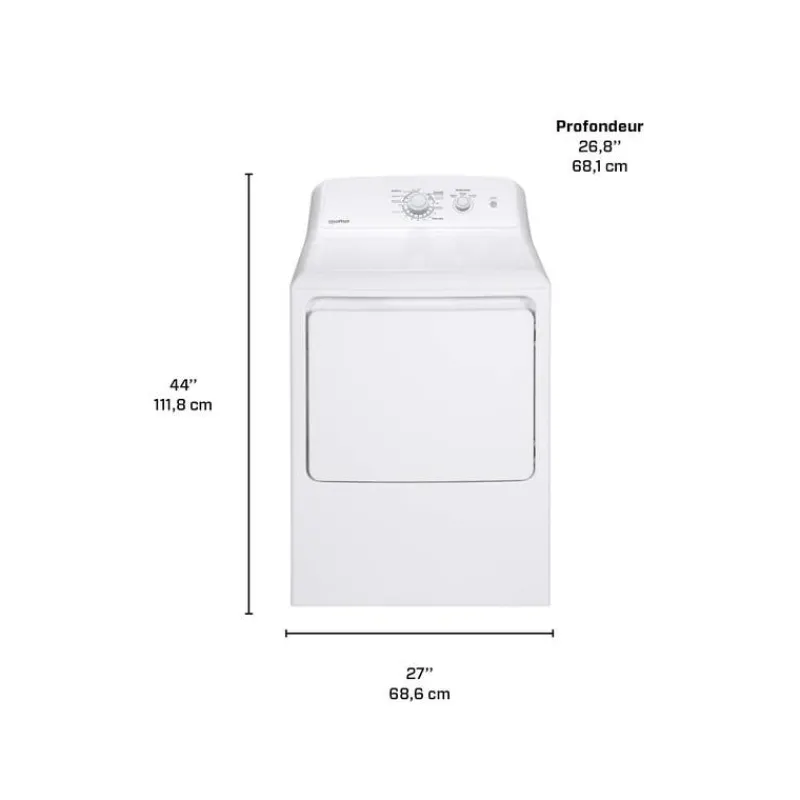 Moffat Dryer Front-Load 27" - MTX22EBMRWW