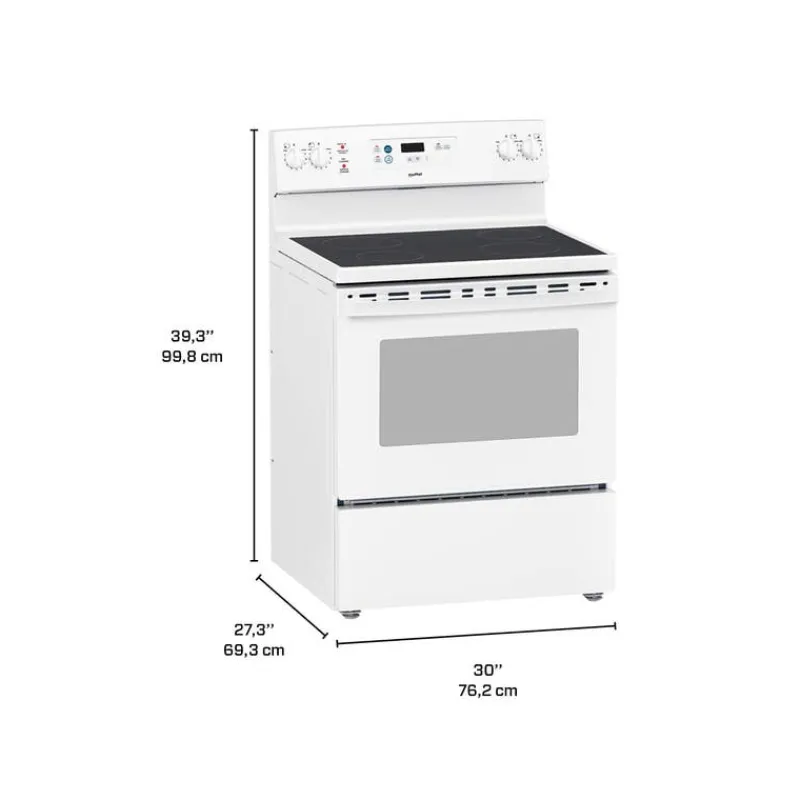Moffat Range 30" Electric Glass-Ceramic - MCBS585DNWW