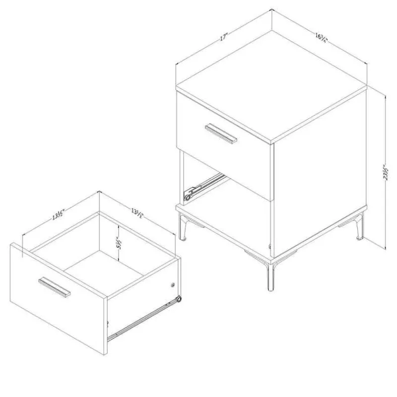 Meubles South Shore Nightstand - South Shore