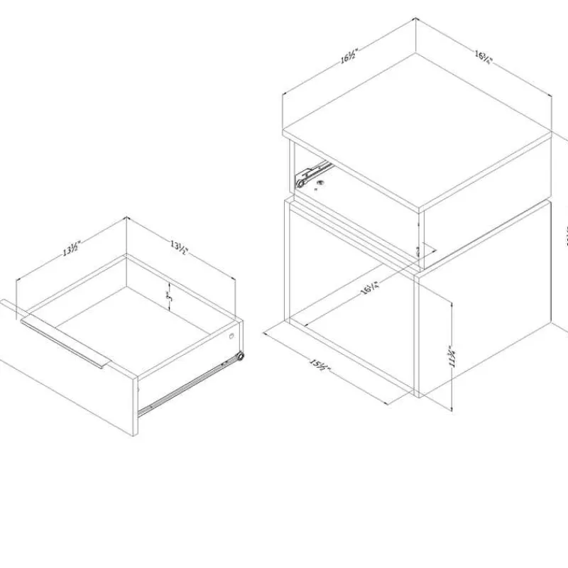 Meubles South Shore Nightstand - South Shore