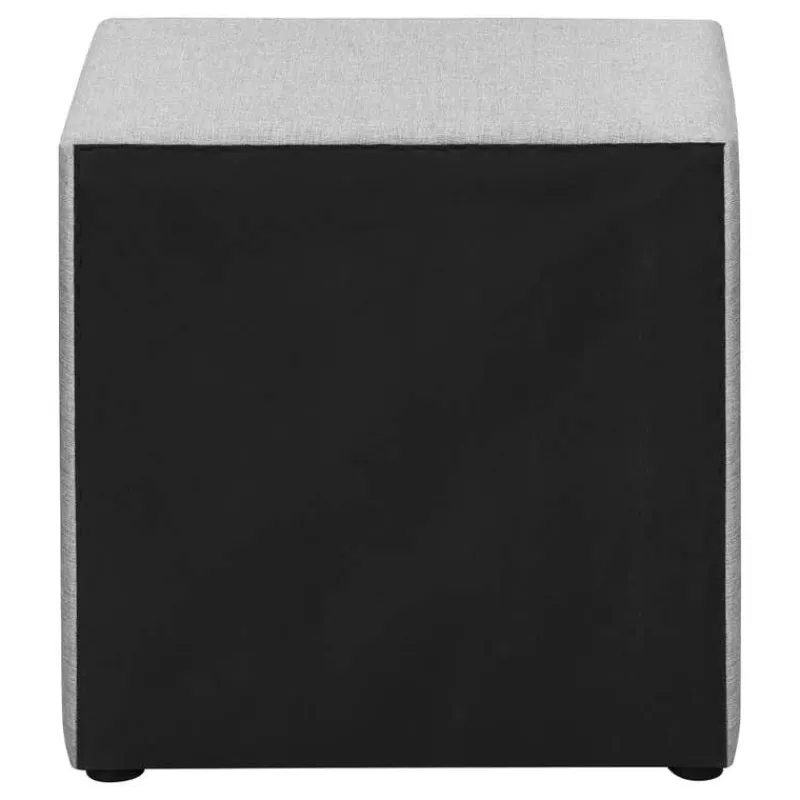 Monarch Nightstand - upholstered / 2 storage drawers - 21"h - linen-look -