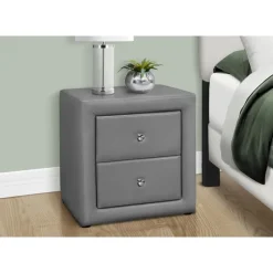 Monarch Nightstand - upholstered / 2 storage drawers - 21