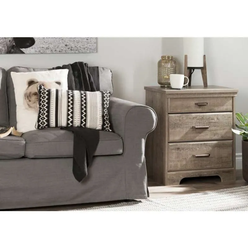 Meubles South Shore Nightstand with Charging Station - South Shore