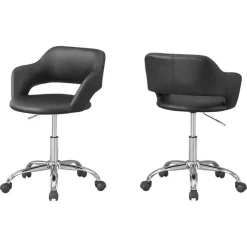 Monarch Office chair - / chrome metal hydraulic lift base -