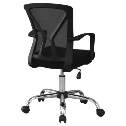 Monarch Office chair - / chrome base on castors -