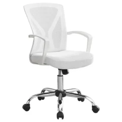 Monarch Office chair - / chrome base on castors -