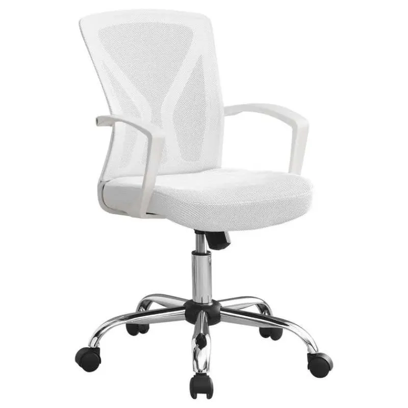 Monarch Office chair - / chrome base on castors -