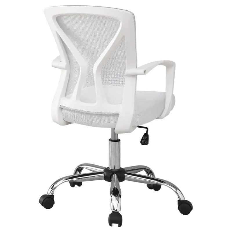 Monarch Office chair - / chrome base on castors -