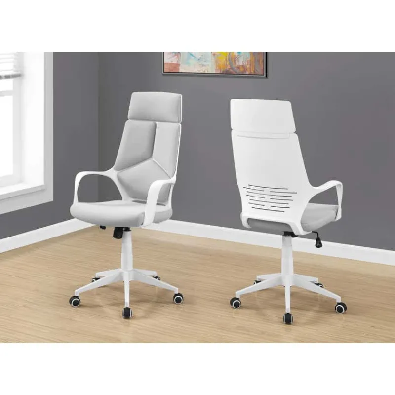 Monarch Office chair - / grey fabric / high back executive -
