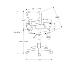 Monarch Office chair - mesh juvenile / multi-position -