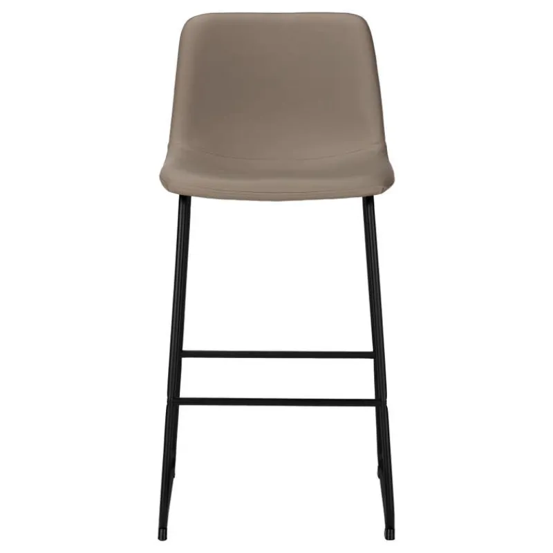 Monarch Office chair standing desk / metal frame - curved backrest / leather- -