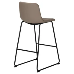 Monarch Office chair   standing desk / metal frame - curved backrest / leather- -