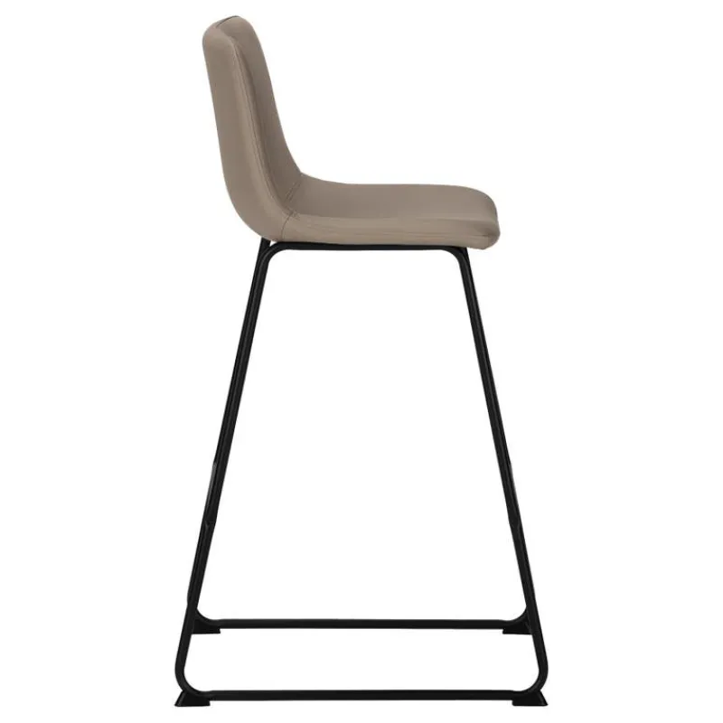 Monarch Office chair standing desk / metal frame - curved backrest / leather- -