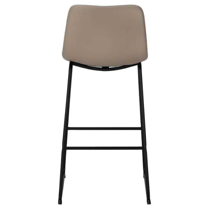 Monarch Office chair standing desk / metal frame - curved backrest / leather- -