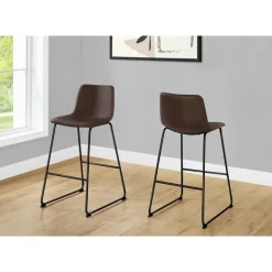 Monarch Office chair   standing desk / metal frame - curved backrest / leather- -