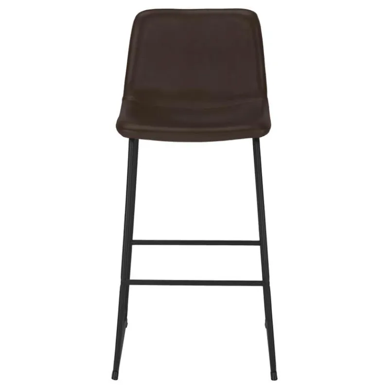 Monarch Office chair standing desk / metal frame - curved backrest / leather- -