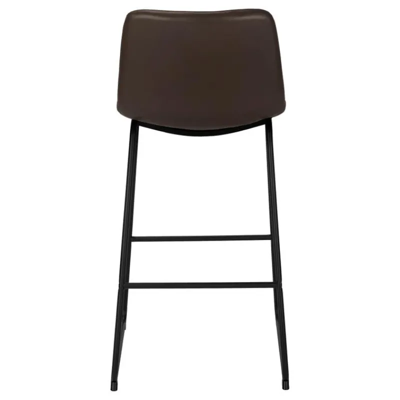 Monarch Office chair standing desk / metal frame - curved backrest / leather- -