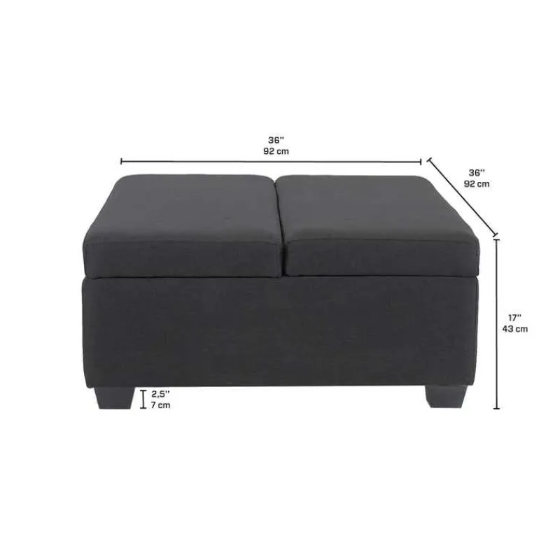 Sofa By Fancy Ottoman with Storage