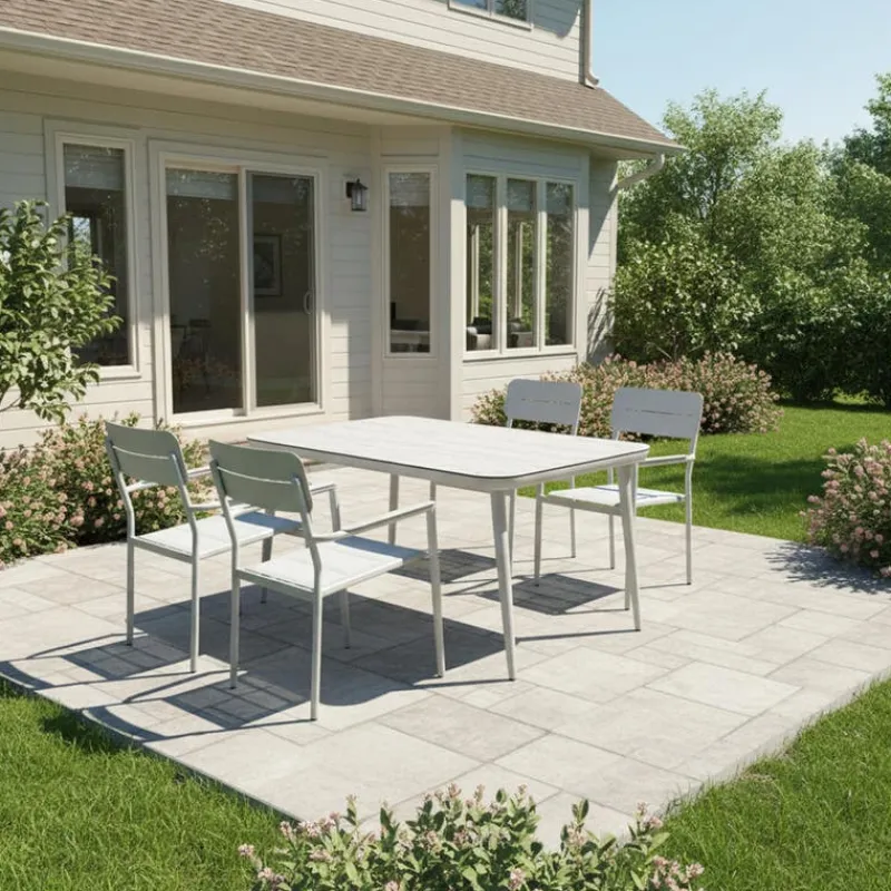 Outdoor Aluminum Chair with Textilene Seat