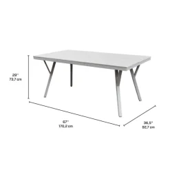 Outdoor Polywood and Aluminum Table with 4 Chairs