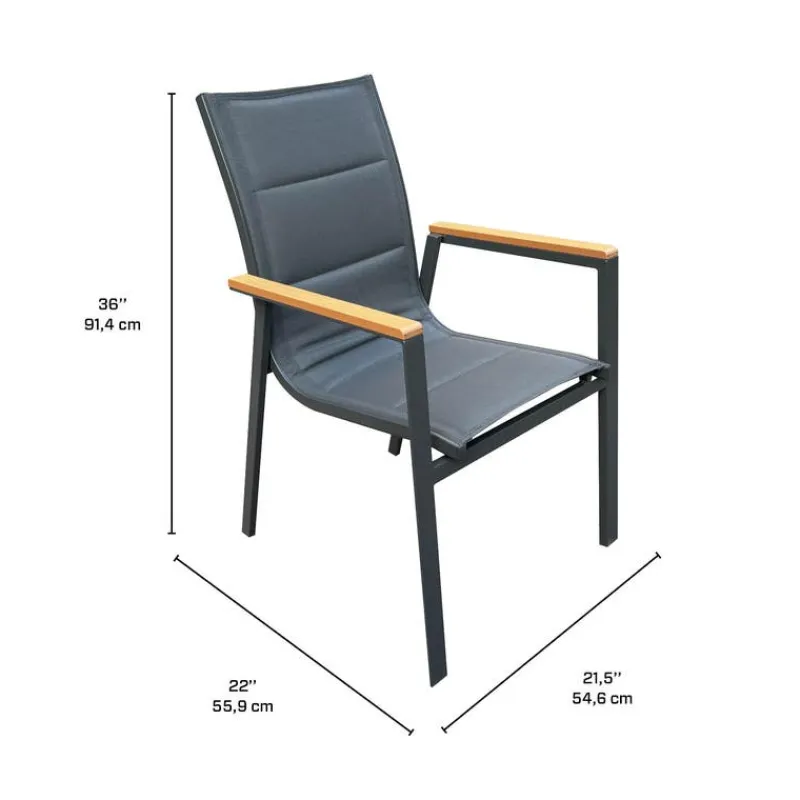 Outdoor Polywood and Aluminum Table with 4 Chairs
