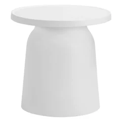 Outdoor Resin Conversation Set with 1 Accent Table and 2 Stackable Seats -